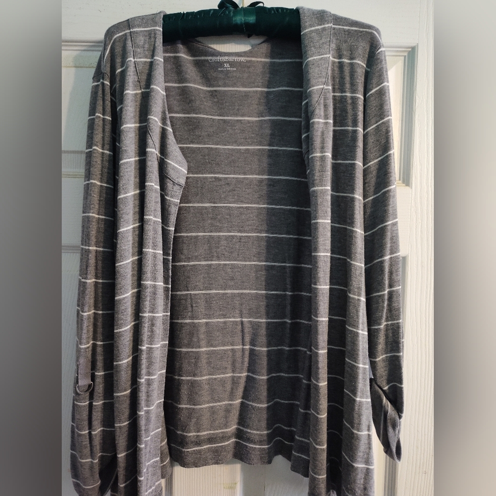 Striped Gray Sweater